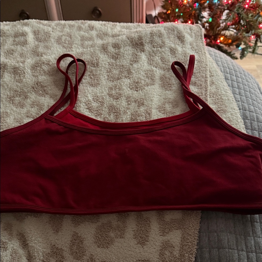 SET Active Deep Red Bandeau